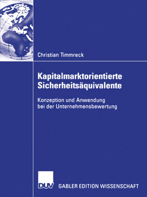 cover image of Kapitalmarktorientierte Sicherheitsäquivalente